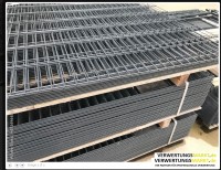 183-868-25 Doppelstabmattenzaun / Komplettset / L&auml;nge 25m / H&ouml;he 183 cm