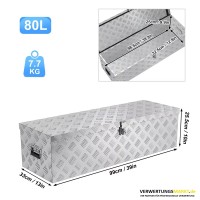 Alu-Box, Transportkiste, Riffelblech, Abschlie&szlig;bar